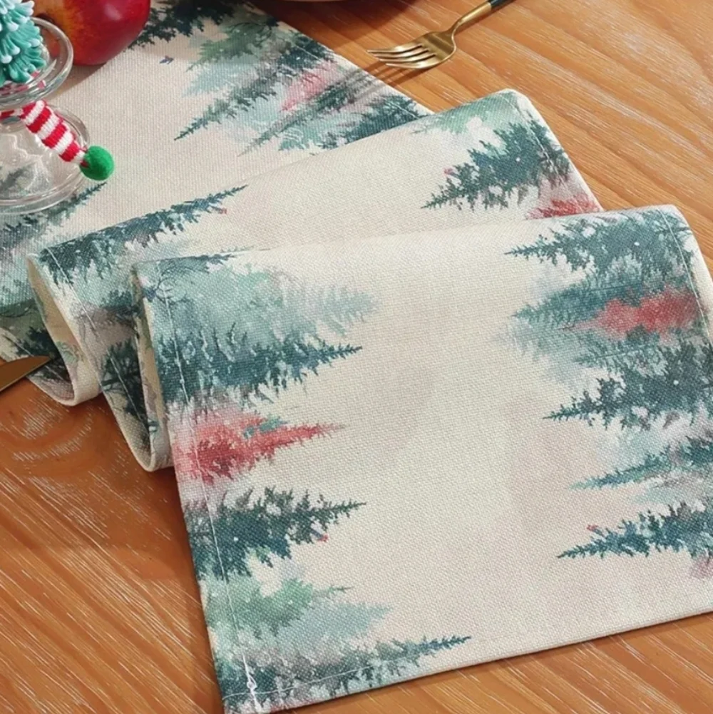 Bubolive Elegant Forest Table Runner 13